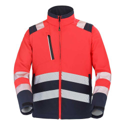 veste haute visibilité rouge fluo