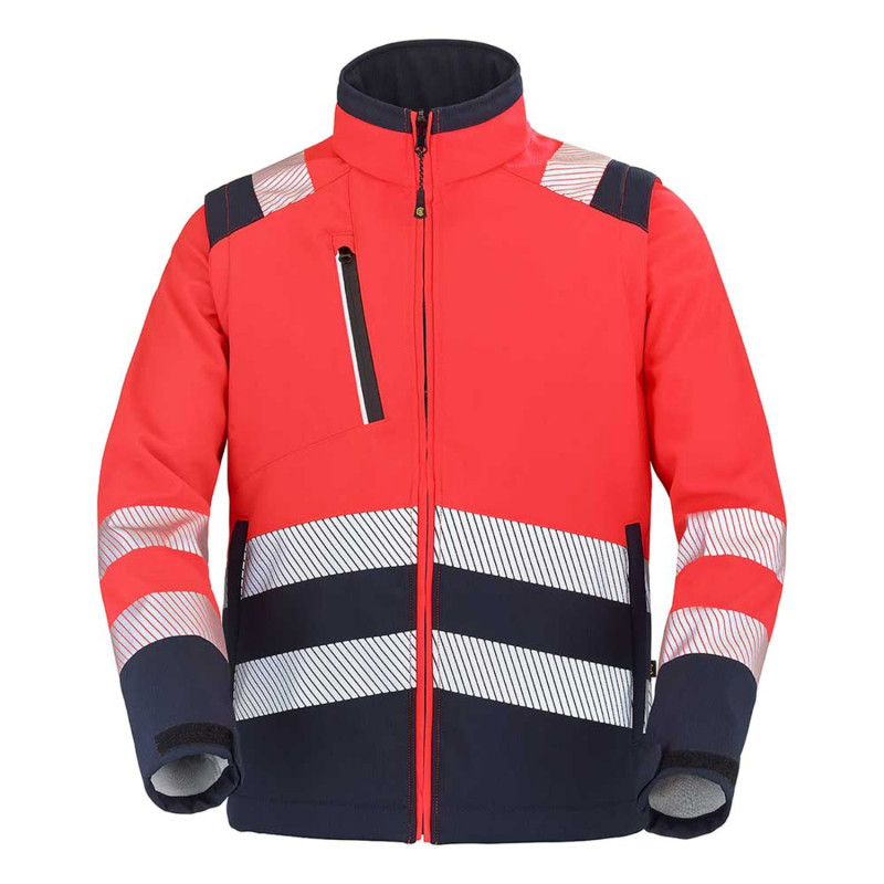 veste haute visibilité rouge fluo