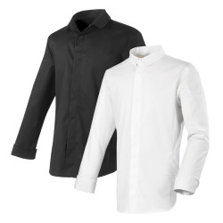 chemise de cuisine robur blanc/ noir
