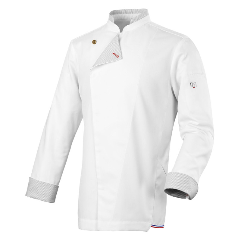 Veste de cuisine homme pressions manches longues.