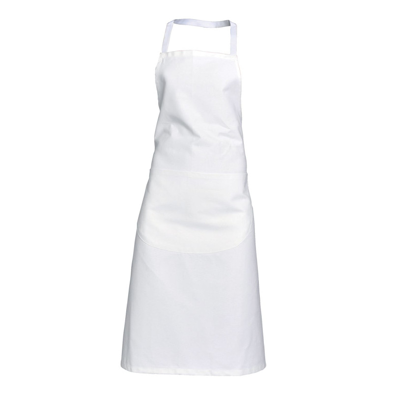 SNV Tablier de boucher blanc 100% coton. Tablier de cuisine style parisien  pour boucherie. Tablier boucher professionnel, homme/femme. : :  Cuisine et Maison