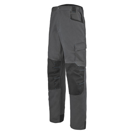 Pantalon De Travail Lafont Carrier - Noir - Taille 2XL (FR 56) - Coupe Droite, Poches Renforcées