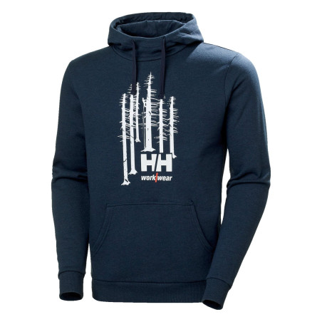 Sweat de travail HELLY HANSEN bleu face 