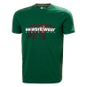 T-shirt de travail Helly Hansen  vert face