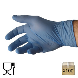 E1027275 - - Gants nitrile bleu M