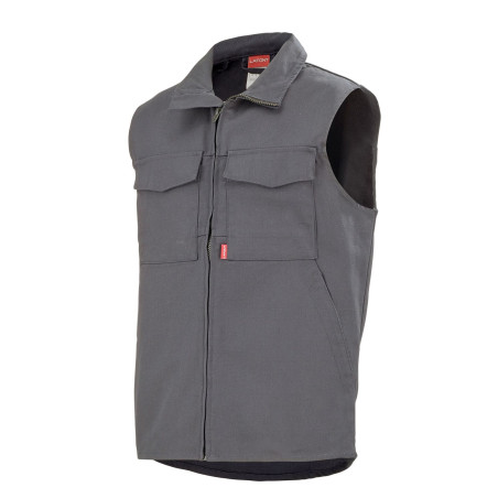Gilet pro sans métal Lafont GRANIT Work Collection gris acier