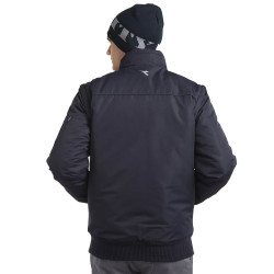 Blouson de travail tendance type Bomber Diadora D-SWAT Bleu Foncé	