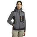 Softshell travail coupe vent respirant gris
