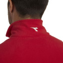 pull professionnel zippé rouge diadora