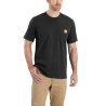 T-shirt de travail Carhartt noir pas cher