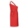 Tablier cuisinier rouge