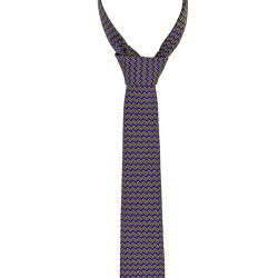 Cravate KLEBER Lafont bleu 