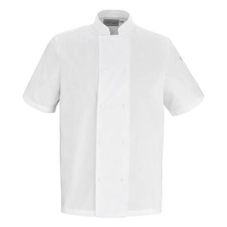 Veste de cuisine manches courtes 100% coton Veste de cuisine manches courtes 100% coton