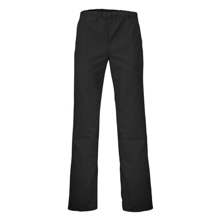 Pantalon De Chef Noir Respirant - Polyester-coton Résistant à L'huile, Facile à Laver