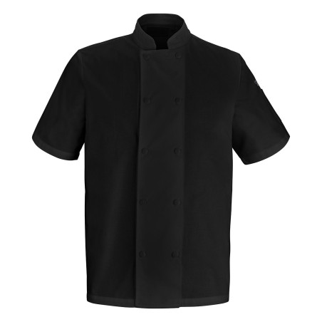 Veste de cuisine manches courtes noir