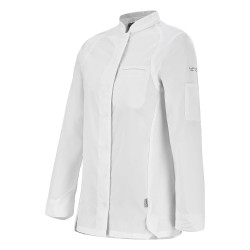 Veste cuisine blanche respirante femme	