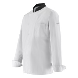veste cuisine col couleur	