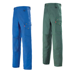 Pantalon professionnel Lafont pour technicien WORK COLLECTION modèle OPALE - bleu marine