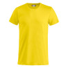 T-Shirt pro Clique 100% coton jaune 