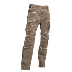 Déstockage Pantalon pro multipoches 100% Coton ARDOISE
