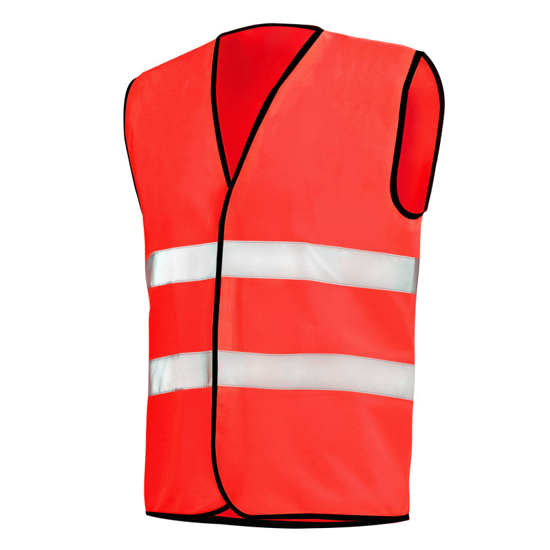 Gilet haute visibilité rouge fluo pas cher | Promo