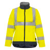 Parka T2S imperméable et chaude pour femme jaune fluo