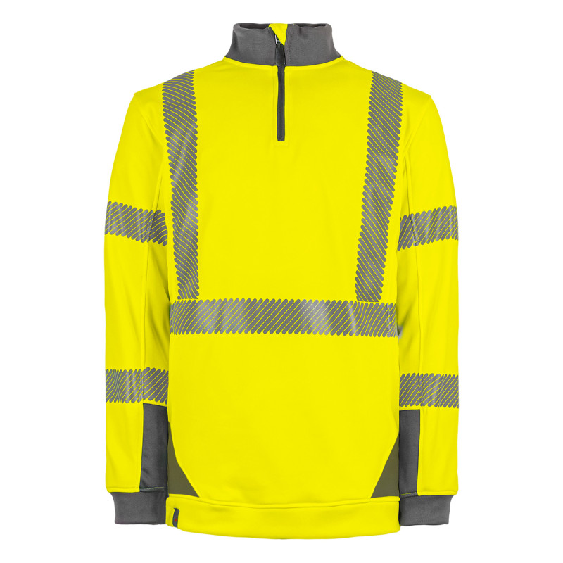 Pull haute visibilité T2S DARWIN jaune fluo
