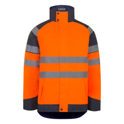 Parka de travail hivi orange fluo