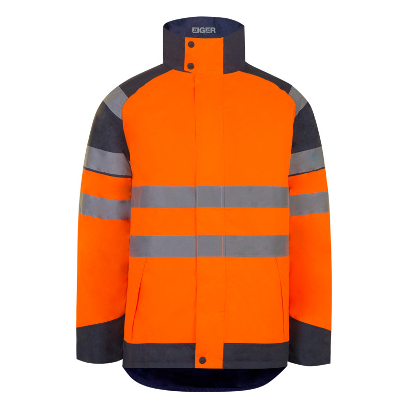 Parka de travail hivi orange fluo