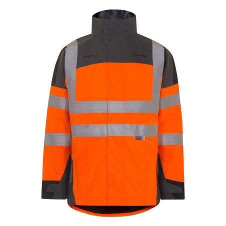 Parka multinormes imperméable haute visibilité pour zone ATEX