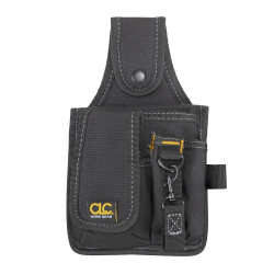 FACULX Poche à outils avec ceinture en nylon réglable - Pochette de travail  professionnelle robuste pour électriciens, techniciens