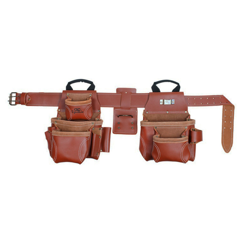 PORTE-OUTILS CUIR DOUBLE CEINTURE