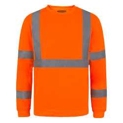 sweat travail orange fluo