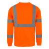 pull travail orange fluo