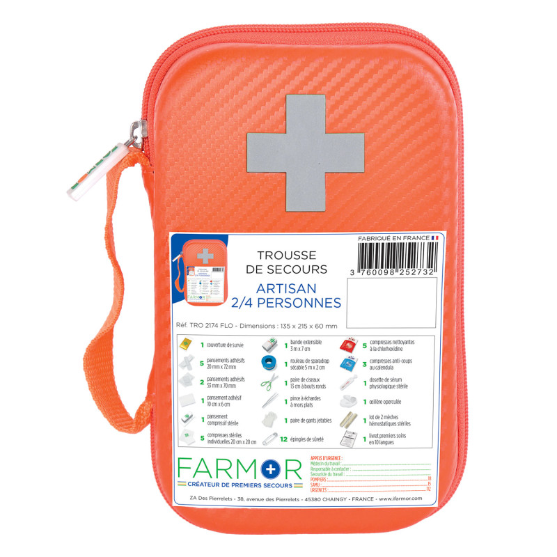 Trousse de secours pour bâtiment - 4 à 6 personnes