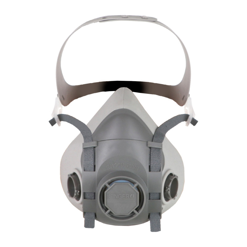 Demi masque de protection respiratoire bi-filtre