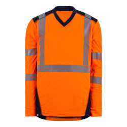 t-shirt haute visibilité orange t2s