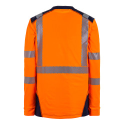 t-shirt haute visibilité orange fluo