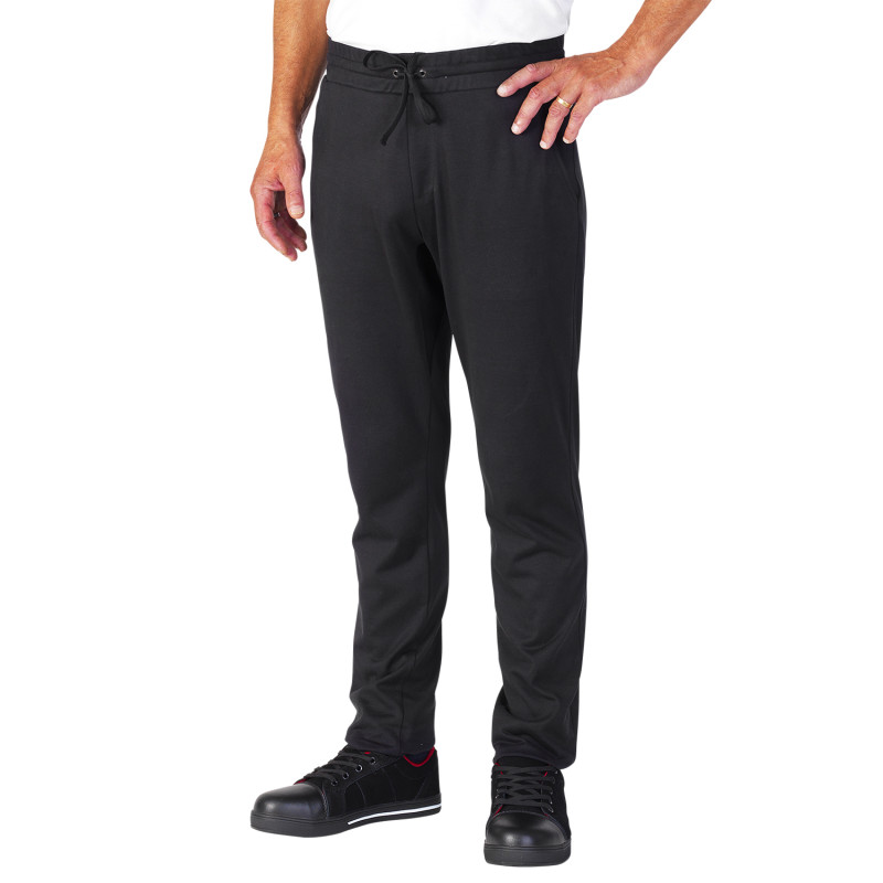 Pantalon de cuisine homme à carreaux noirs et blancs