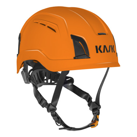 casque sécurité orange