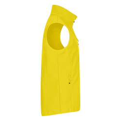 gilet travail softshell jaune