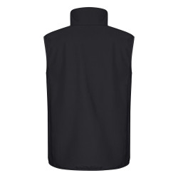 gilet softshell travail sans manche noir