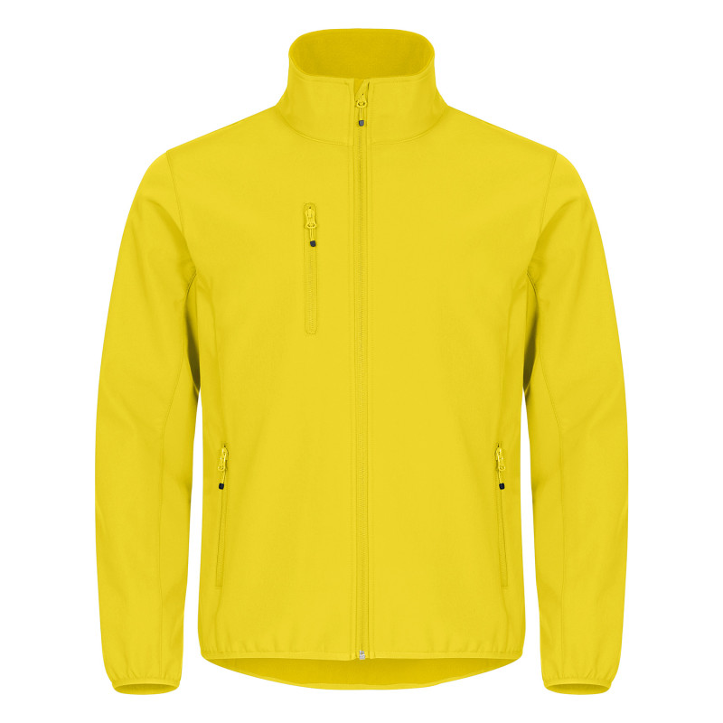 softshell travail jaune
