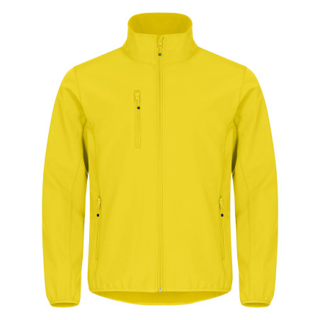 softshell travail jaune