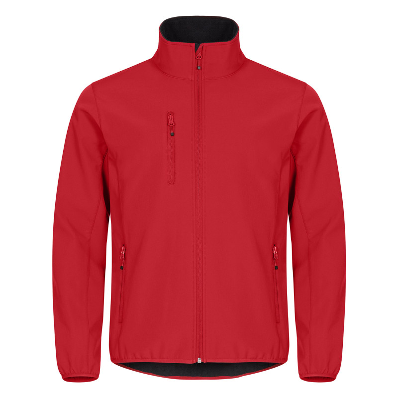softshell travail rouge