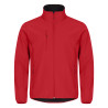 softshell travail rouge