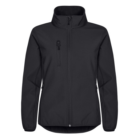 softshell travail noir femme