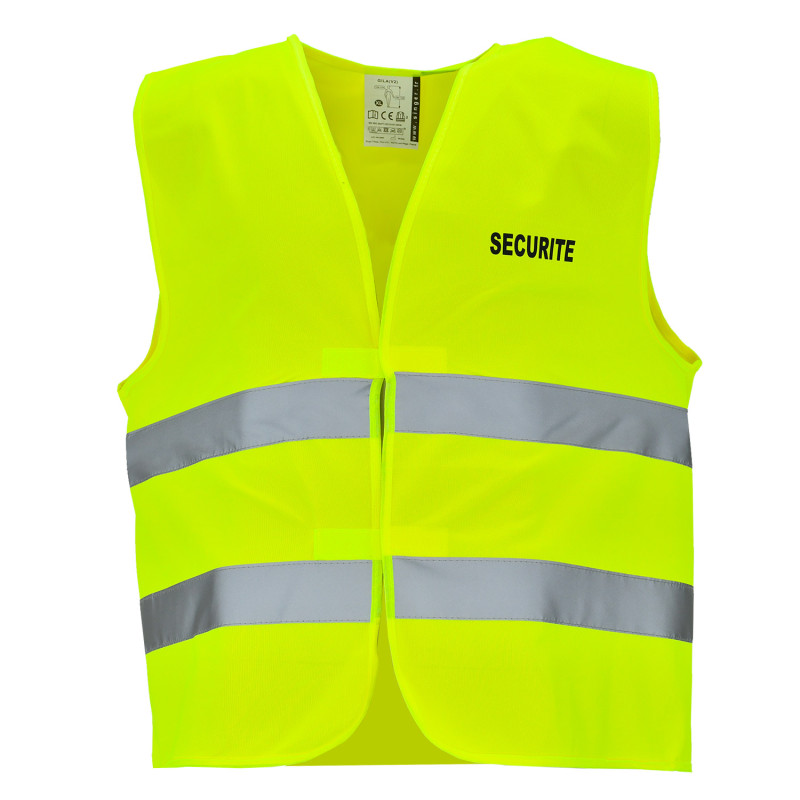 gilet sécurité vert fluo