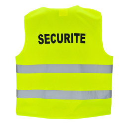 gilet personnalisé sécurité jaune fluo