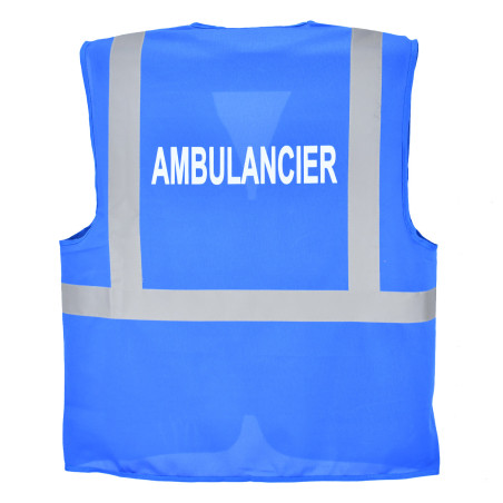 gilet ambulancier bleu